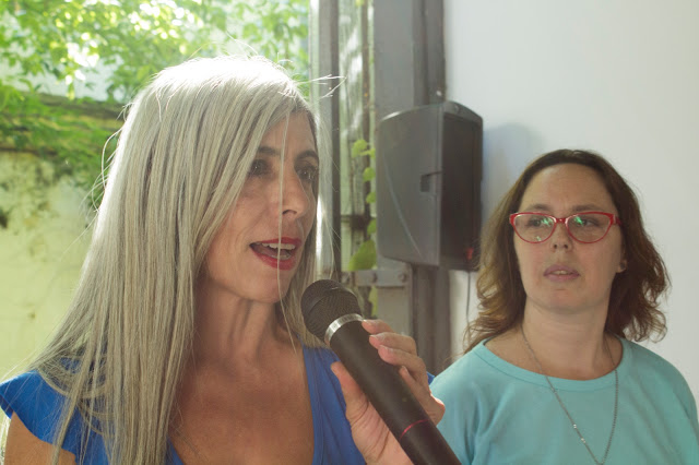 Imagen : La Alameda . La periodista Silvina Brandimarte junto a Tamara Rosemberg